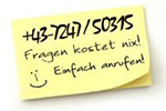 Einfach anrufen!